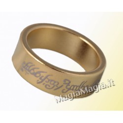Anello magnetico 20mm pk piatto tipo signore degli anelli color oro
