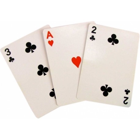 Il gioco delle tre carte ( con asso di cuori )