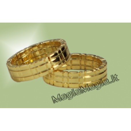 Anelli concatenati Himber ring ( Color oro )