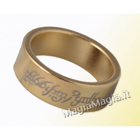 Anello magnetico 20mm pk piatto tipo signore degli anelli color oro