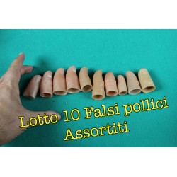  Lotto 10 falsi pollici assortiti
