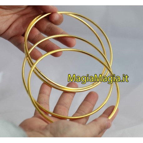 Anelli cinesi diametro 14 cm (dorati color oro )
